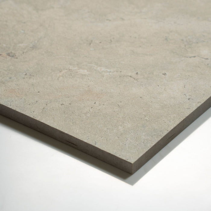 Oblique Tuscan Beige Travertine Look Tile 600mm x 600mm External 6CRWBEX - The Blue Space