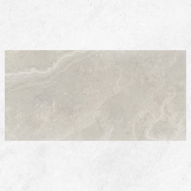 Tuscan Grey Travertine Look Tile 300mm x 600mm 36CRWSVM - The Blue Space