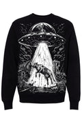 alien cow sweatshirt