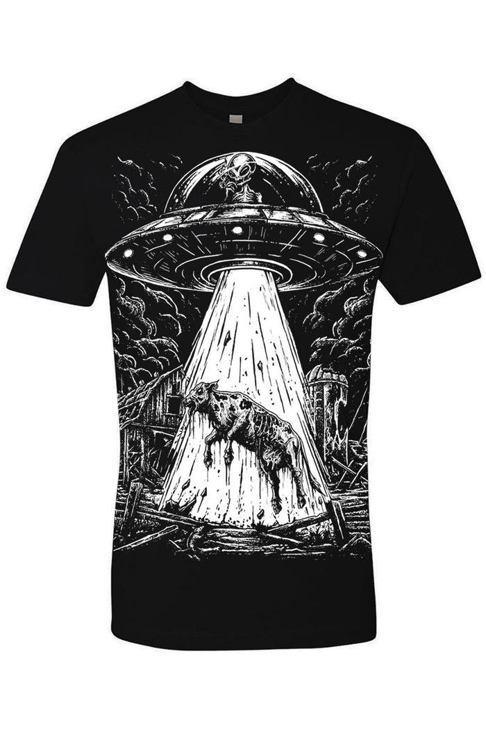 alien cow shirt sleeve t-shirt