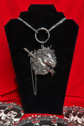 dark fairytale unicorn necklace
