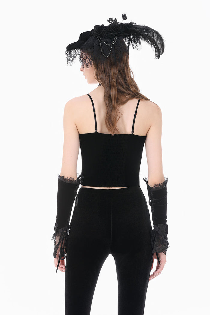 Victorian goth corset tank top