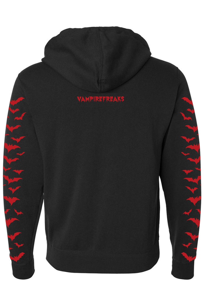 Vampire Castle Hoodie w/ Bat Sleeves [BLOOD RED]