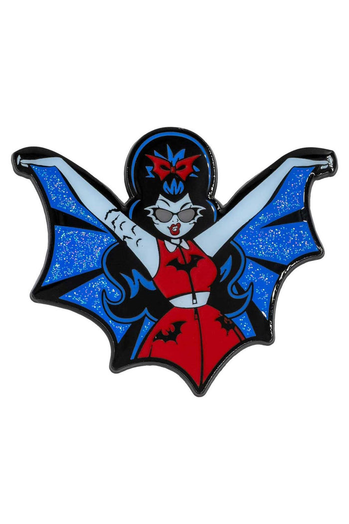pinup rockabilly enamel pin