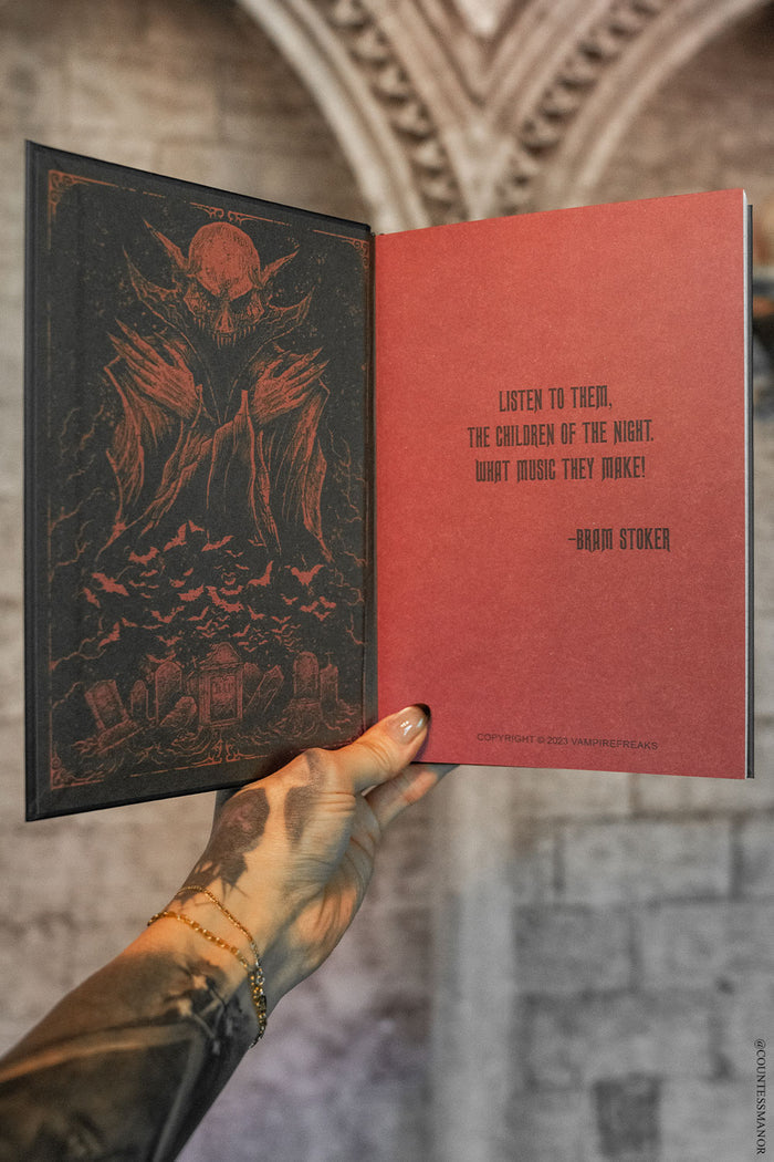 dark red vampire journal