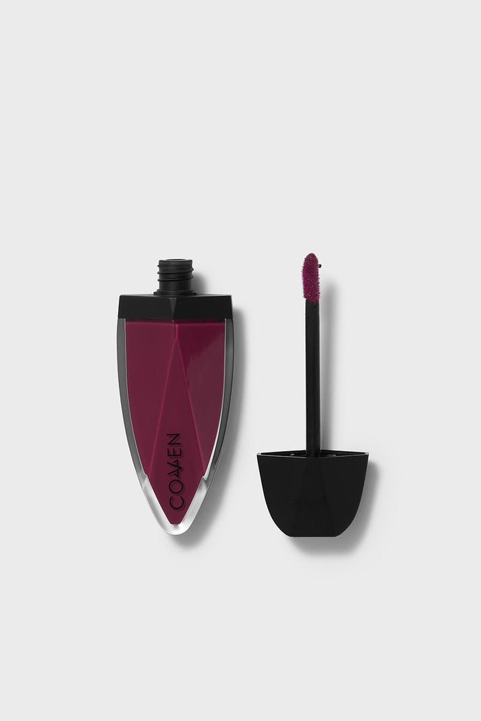 gothic dark red liquid lipstick