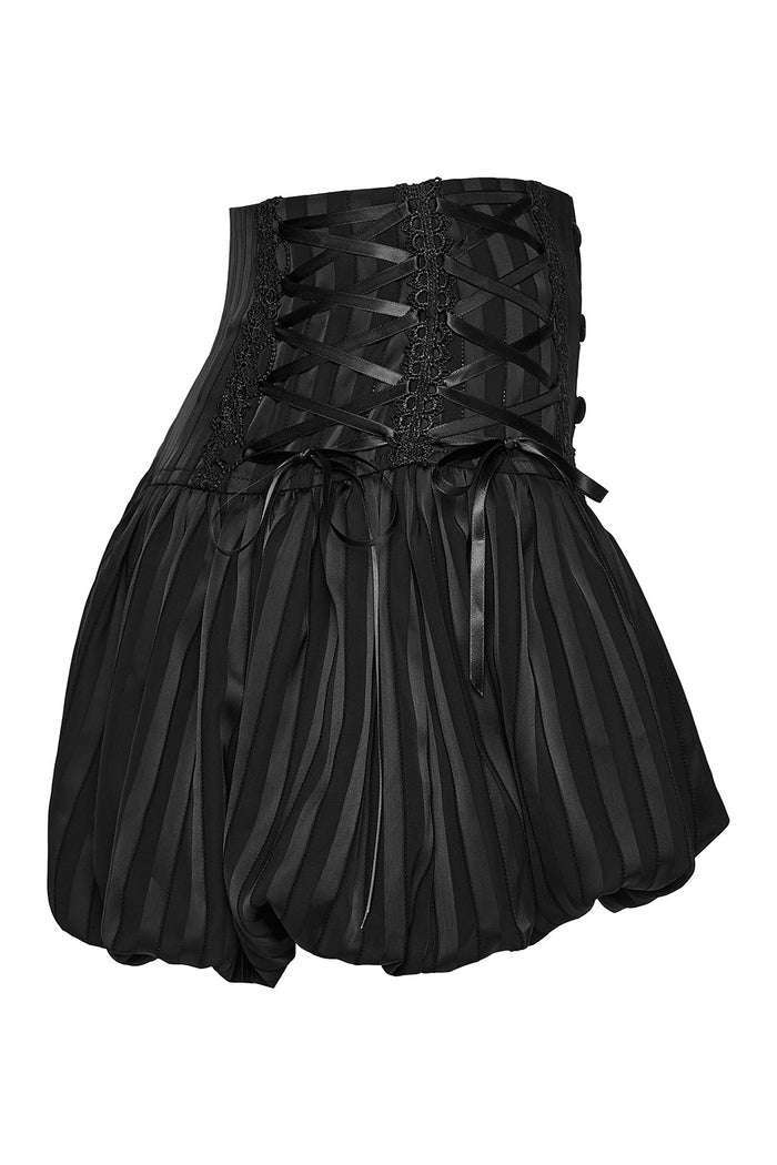 black satin striped bloomers
