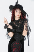 beaded black victorian hat