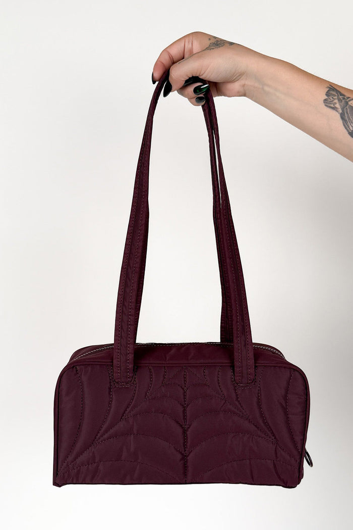 PLUM COLORED BAGUETTE BAG