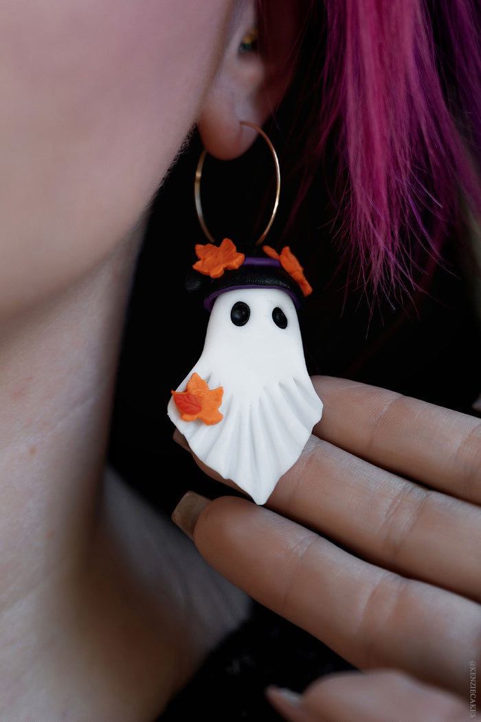 whimsical ghost earrings