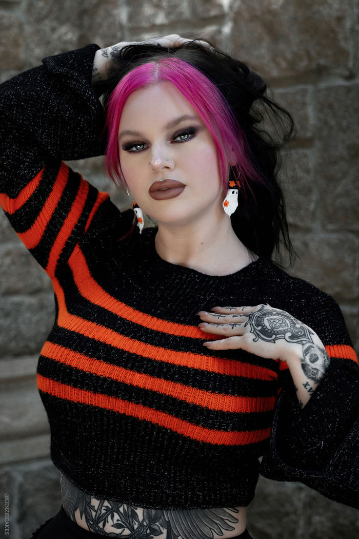 quirky ghost earrings