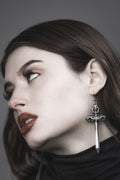 medieval goth earrings