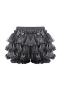Front details of ruffle bloomers with bows and lace