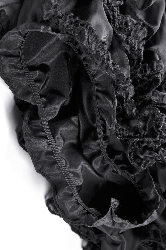 Leg hole details of Dark in Love Lolita bloomer shorts