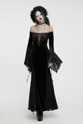 side lacing sexy gothic dress