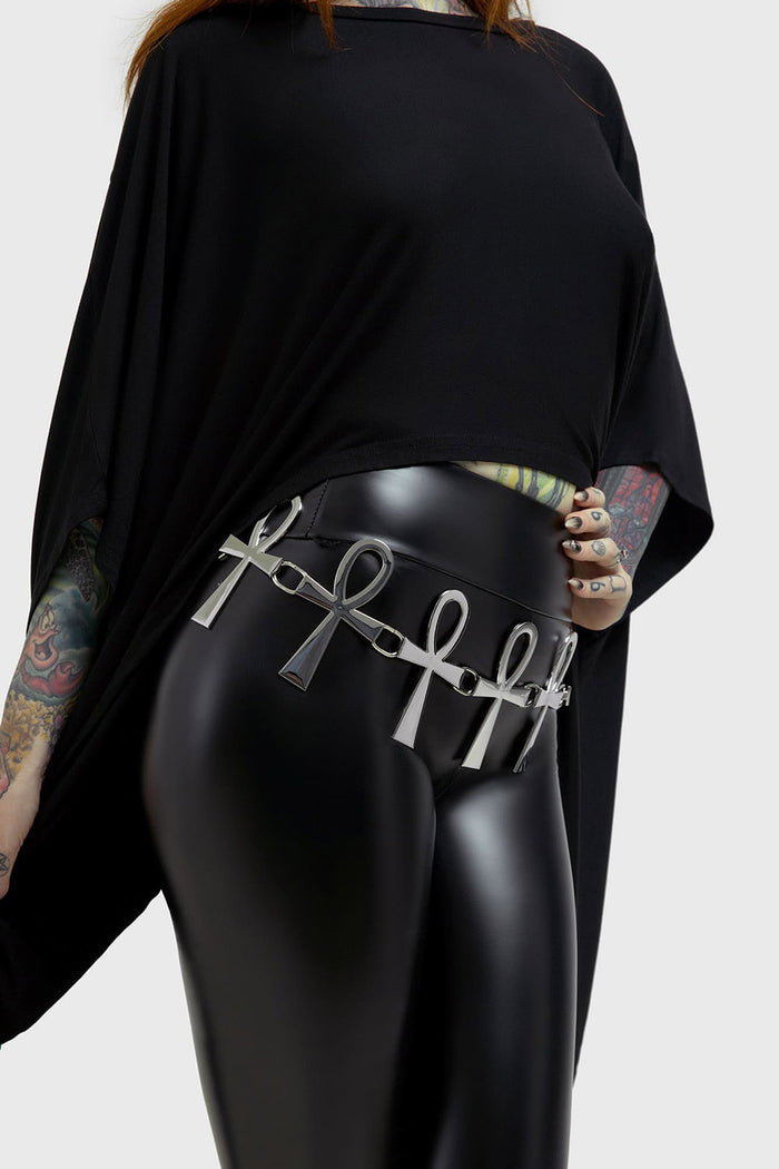 ankh chain belt by killstar