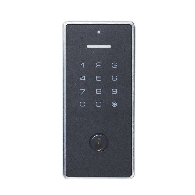 Exterior Yale Libi Digital Deadbolt Keyed Satin Nickel  YLBD226NRSN - The Blue Space