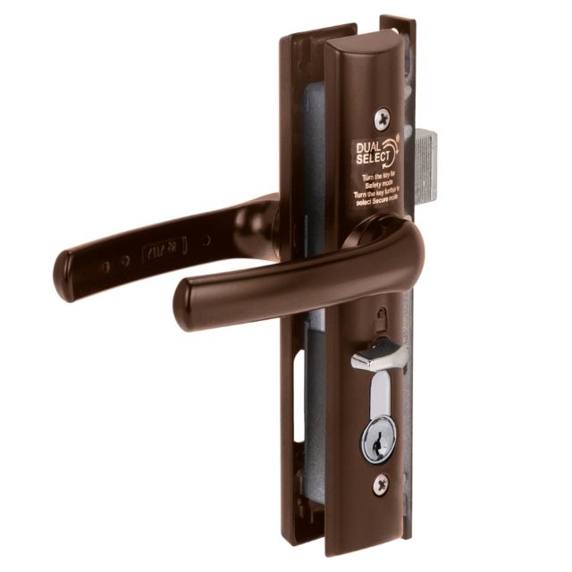 Interior Yale Quattro Hinged Security Door Lock Brown Y8104BRNDP - The Blue Space