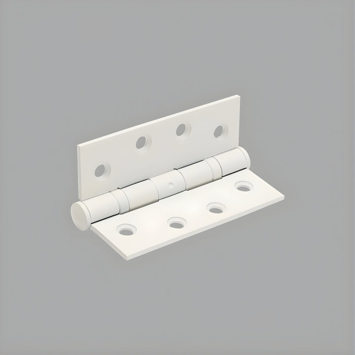 Zanda Butt Hinge Fixed Pin 100 x 100mm White - The Blue Space