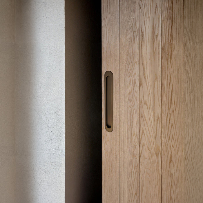 LIfestyle Zanda Duke Flush Pull 250 x 40mm Ember Bronze 5314.EB - The Blue Space
