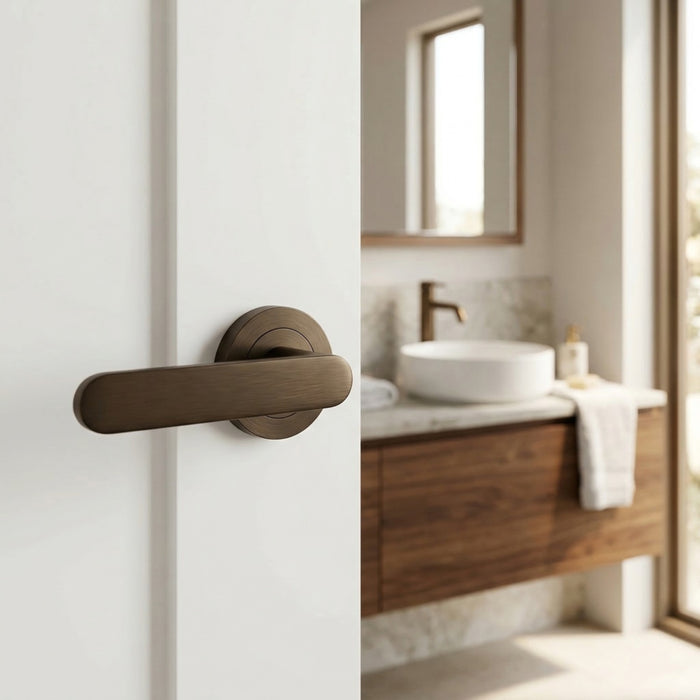Lifestyle Zanda Duke Passage Door Handle Set Ember Bronze 10091.EB - The Blue Space