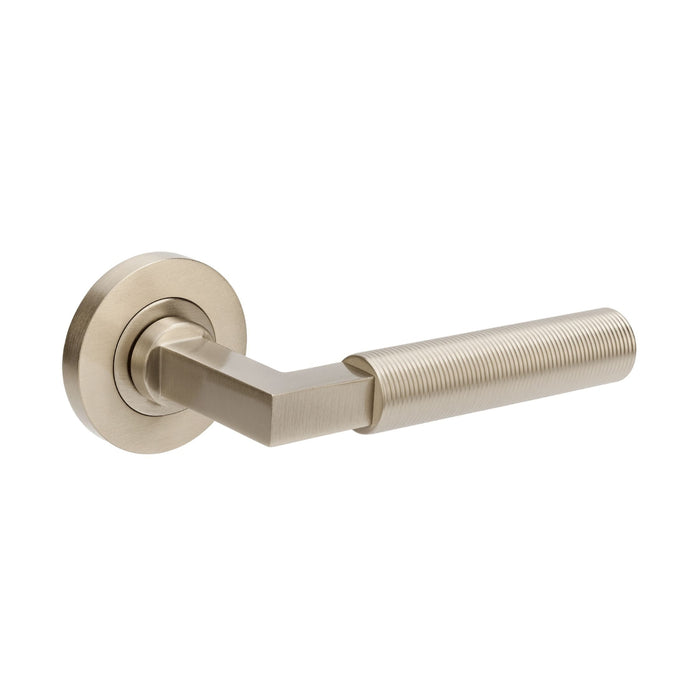 Set Zanda Zurich Fluted Lever Set Only Brushed Nickel 9355.BN - The Blue Space