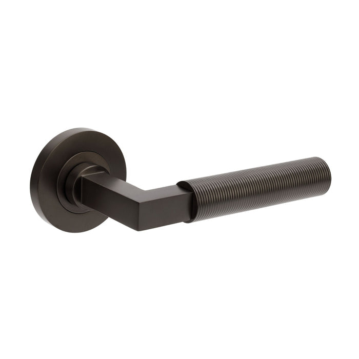 Set Zanda Zurich Fluted Lever Set Only Graphite Nickel  9355.GN - The Blue Space